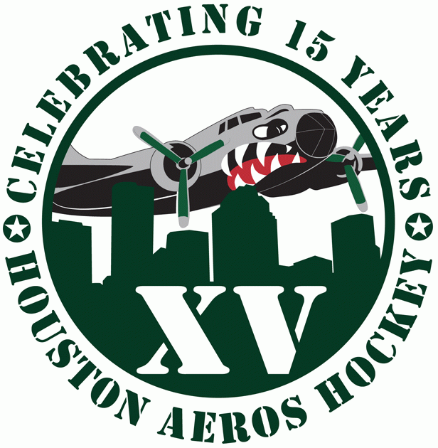 Houston Aeros 2008 09 Anniversary Logo iron on transfers for clothing